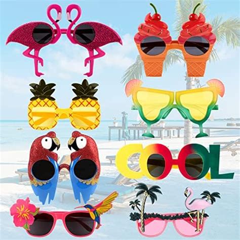 Party Glasses Funny Glasses Novelty Party Sunglasses 6 Pack Pineapple Sunglasses Tropical