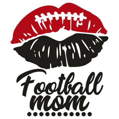 Lips Football Mom SVG | Football Mom vector File