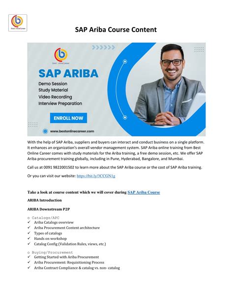 PPT SAP Ariba Online Training SAP Ariba Course Content PowerPoint