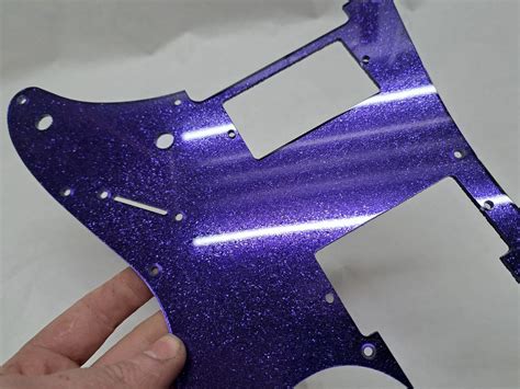 Purple Glitter Hxh Hh Pickguard Fits Ibanez Tm Rg Mdx Jem Rg