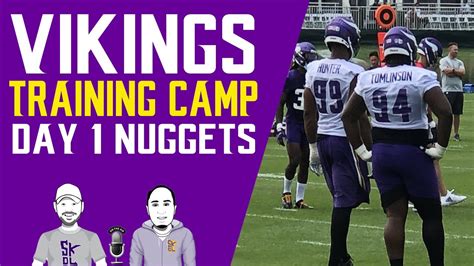 Vikings Training Camp Day 1 Nuggets Youtube