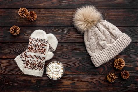 Premium Photo Cozy Christmas Evening With Cocoa Flat Lay