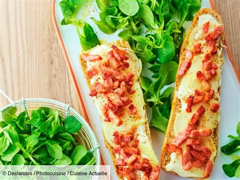 Tartines de baguettes au fromage et lardons facile découvrez les