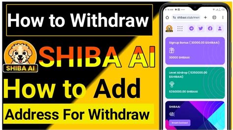 How To Withdraw Shiba Ai Airdrop Shiba Ai Withdraw Address Shiba Ai