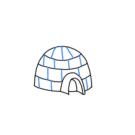 How To Draw An Igloo Step By Step Easy Drawing Guides Drawing Howtos