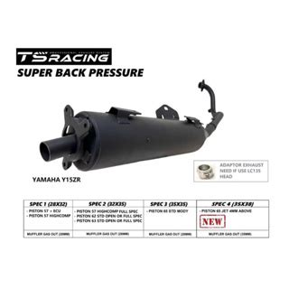 Ts Racing Exhaust Super Back Pressure Rsx Rs Y Zr Lc Mm