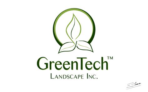 Green Tech Landscape logo ideas - Clean corporate logo design for landscaping