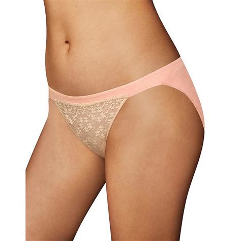 Maidenform Women S One Fab Fit String Bikini Panties With Lace Mesh