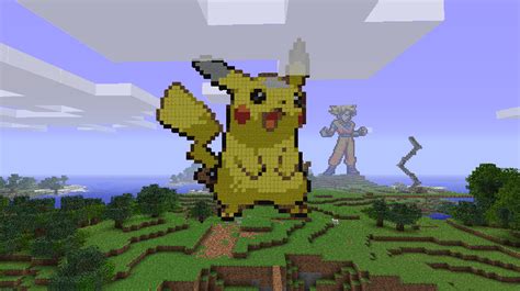 Pikachu Cute Statue Minecraft