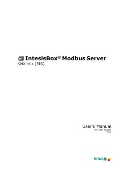 Intesis IBOX MBS KNX Installation Manual User Manual Manualzz