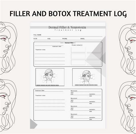 Dermal Filler Consent Forms Botulinum Toxin Consent Form Etsy