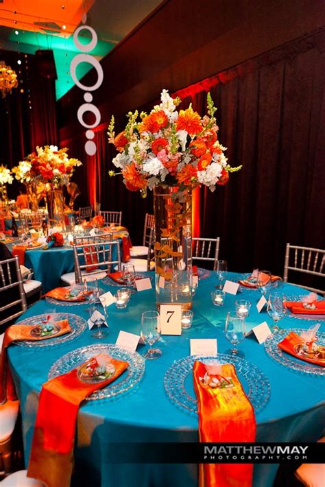 92 best images about Teal & Orange Wedding on Pinterest