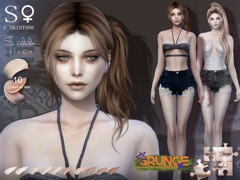 The Sims Resource Grunge Female Skintones 042024