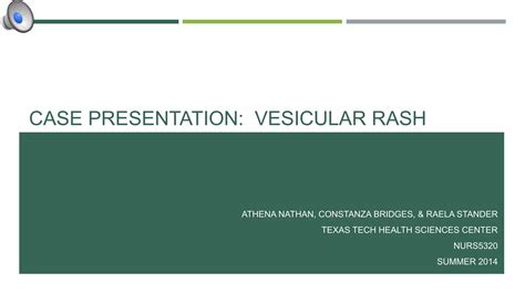 Case Presentation Vesicular Rash Ppt Free Download