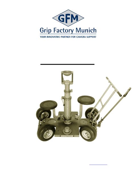 Grip Factory Munich Gf Quad Dolly User Manual 25 Pages