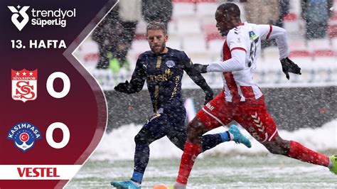 Vestel Sivasspor 0 0 Kasımpaşa Highlights Özet Trendyol Süper