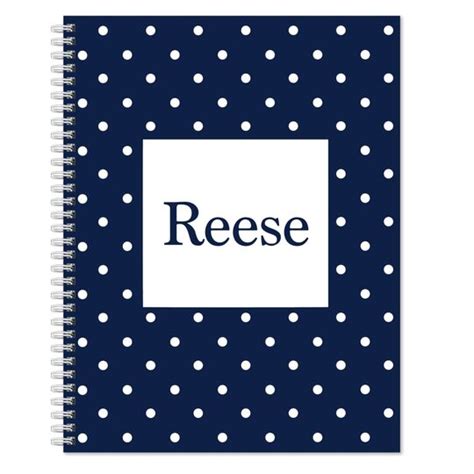 Polka Dot Spiral Notebook