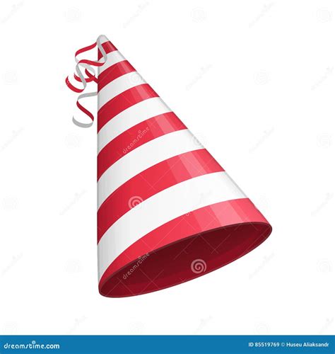 Red Party Hat Stock Vector Illustration Of Entertainment 85519769