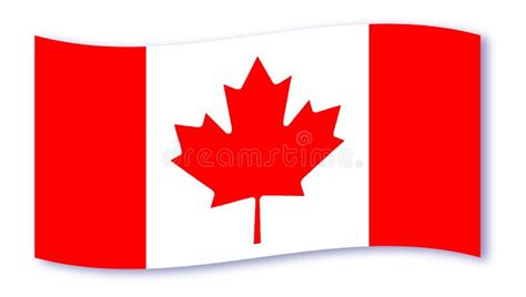 Canadian Flag Wave stock vector. Illustration of drawing - 117145309