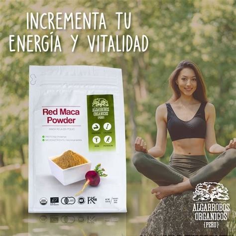 Maca Roja Org Nica Polvo Premium Puro Algarrobos Org Nicos G