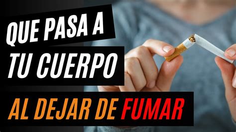 El Impactante Cambio De Tu Cuerpo Al Dejar De Fumar Dejardefumar