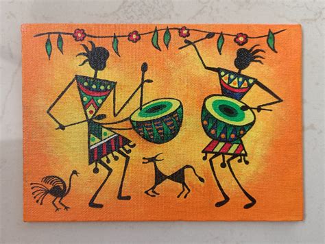 Simple Warli Art For Kids