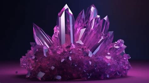 Premium Ai Image A Purple Crystals With The Word Amethyst On The Bottom