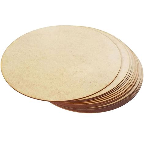 Kit 12 Sousplat Liso 30 Cm Mdf Cru Supla Disco Mdf Artesanato Recorte