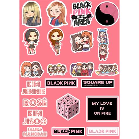 Blackpink Printable Sticker Blackpink Preppy Stickers Printable Porn