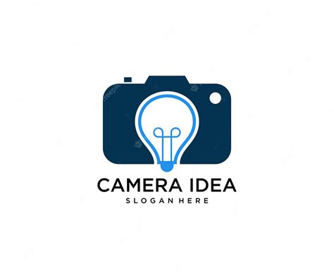 Premium Vector | Idea with camera logo design