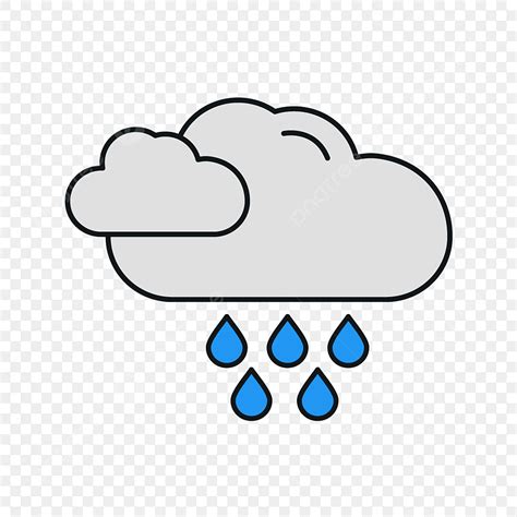 Rain Clipart PNG Images, Vector Rain Icon, Rain Icons, Rain, Raining ...