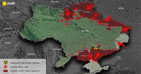 Wojna Rosja Ukraina mapy Jak wygląda sytuacja na froncie Kijów