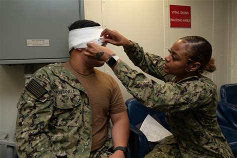 Dvids Images Uss Boxer Hosts Simulated Mass Casualty Drill Image 7