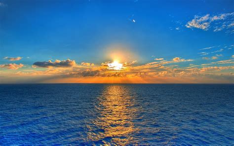 Sunset Sea - Wallpaper, High Definition, High Quality, Widescreen