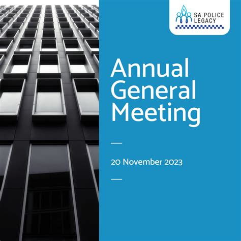 Notice Of Annual General Meeting 2023 SA Police Legacy