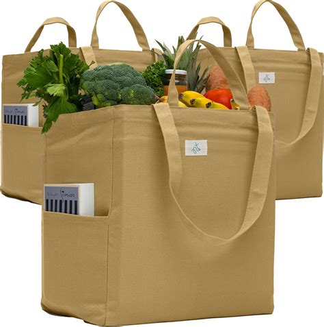 Best Canvas Grocery Shopping Bags Canvas Grocery Shopping Bags With Handles