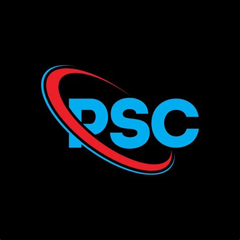 PSC logo. PSC letter. PSC letter logo design. Initials PSC logo linked with circle and uppercase ...