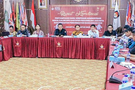 Selesaikan Tahap Verifikasi Administrasi KPU DKI Sebut 139 Bacaleg