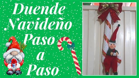 DUENDE NAVIDEÑO PASO A PASO l manuplant YouTube