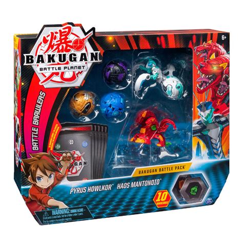 Bakugan Battle Pack 5 Pack Pyrus Howlkor And Haos Mantonoid Toys R Us Canada