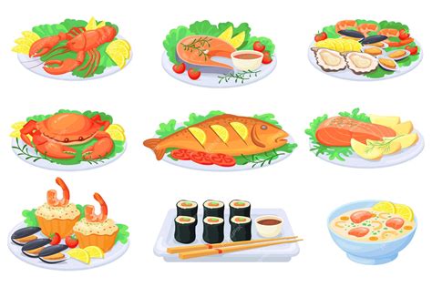 Seafood Dinner Clip Art