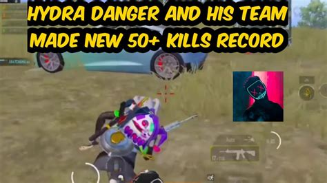 HYDRA DANGER HIS TEAMMATES MADE NEW 50 KILLS RECORD BGMI YouTube