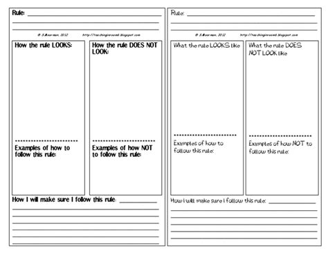 classroom rules   freebie teach junkie worksheets library