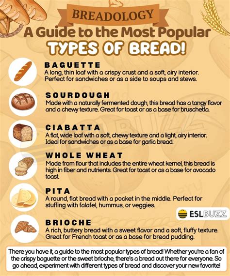 Delicious Types of Bread to Spice Up Your Vocabulary! - ESLBUZZ