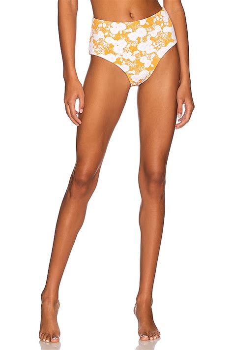 Eberjey Retro Floral Dita Bikini Bottom In Mango Lilac Revolve