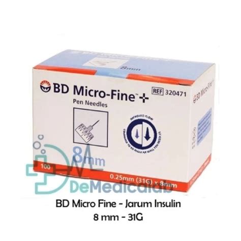 Jual Jarum Insulin Pen Needle Bd Micro Fine G Mm Isi Microfine