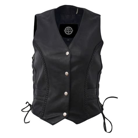 Trinity Women S Motorcycle Western Style Leather Vest