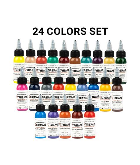 Xtreme Ink Color Complementary Set X Ml Reach