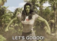 Hulk Woman Saying Let S Go GIFDB