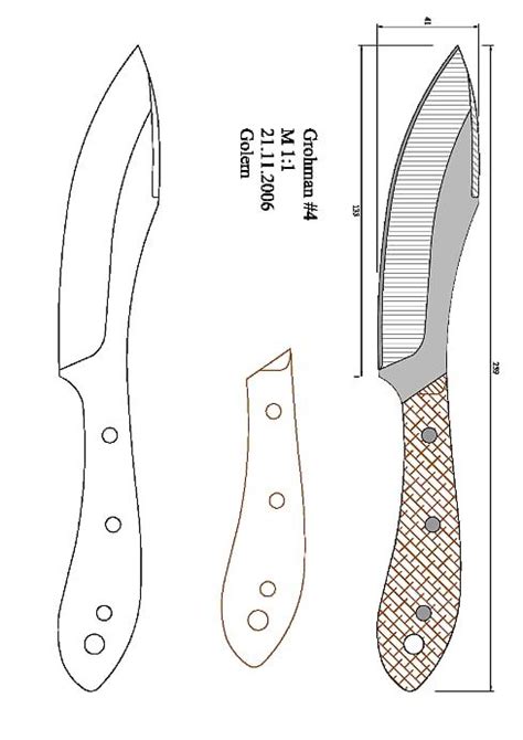 Golem Tac Gaucho Pdf Onedrive Knife Patterns Knife Making Custom